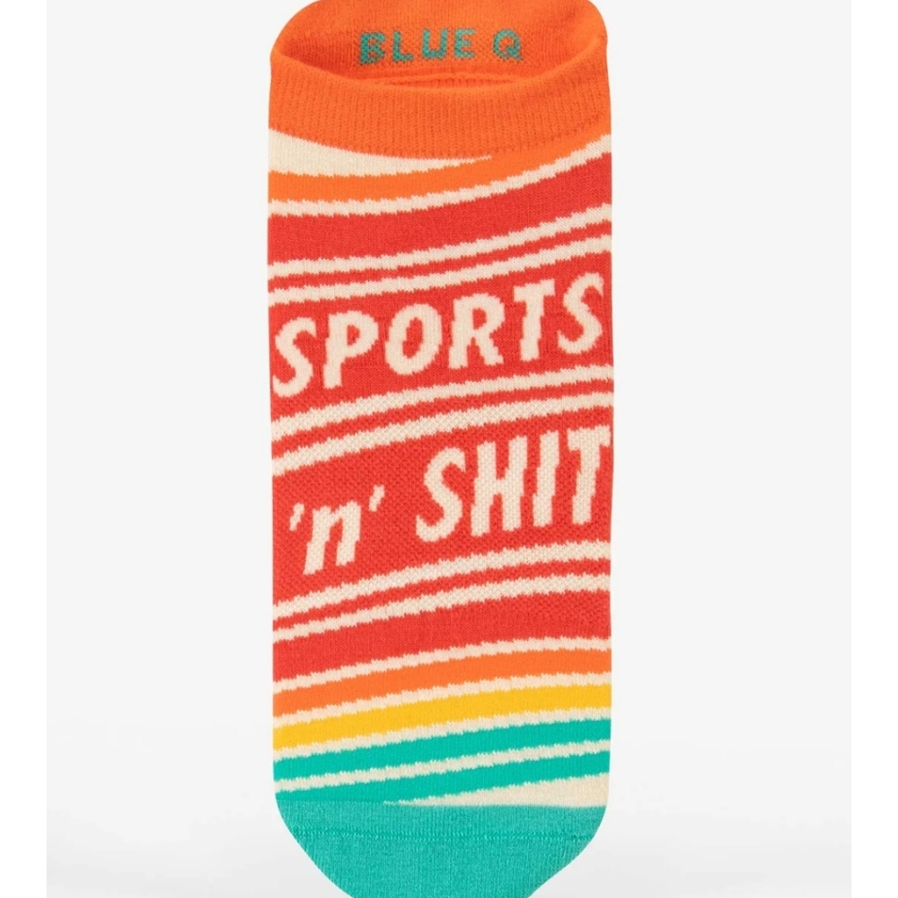 Blue Q Sports 'N' Sh🧡t Sneaker Socks